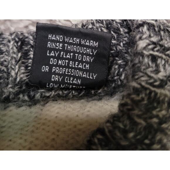 🩶 VTG 80s Wool Sweater – Men’s L – Gray/Ivory Diamond Knit Crewneck – Geometric - Picture 7 of 7